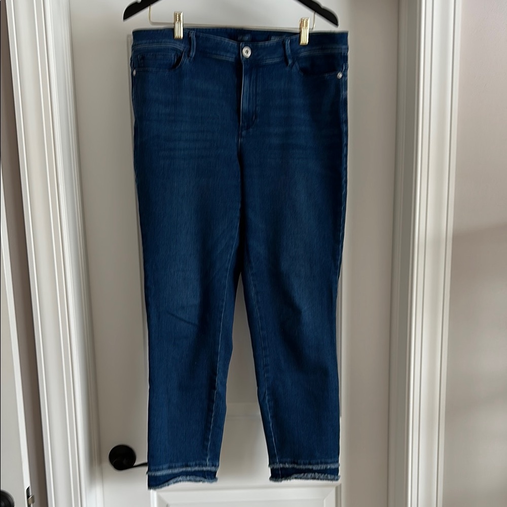 J. Jill Dark Blue Cropped Jeans - Ankle Length